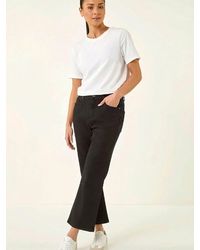 Roman - Petite Boocut Cropped Jeans - Lyst