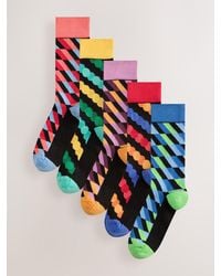 Next - Bright/ Geo Pattern Socks 5 Pack - Lyst