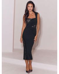 hot pink midi cocktail dress KSTM Women's Ruched Bodycon With Fringe Hem Detail Spaghetti Strap Evening Party Dress a-line prom dress main image 0