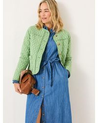 FatFace - Mia Woodblock Quilted Jacket - Lyst
