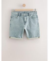 Next - Slim Fit Stretch Denim Shorts - Lyst