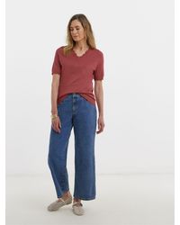JD Williams - Scallop Hem Short Sleeve Jumper - Lyst