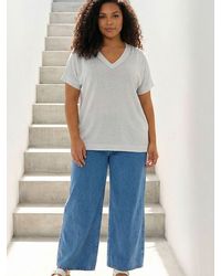 Roman - Curve Shimmer Sparkly Knit Top - Lyst
