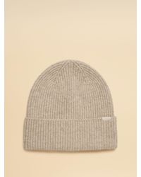 Joules - Fine Knit Oatmeal Beanie Hat - Lyst