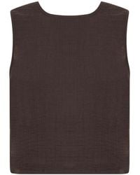 PixieGirl Petite - Cheesecloth Button Top - Lyst