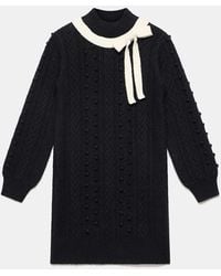 Mint Velvet - Cable Knit Mini Dress - Lyst