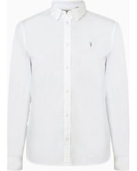 AllSaints - Allsaints Hawthorne Long Sleeve Button Up Shirt - Lyst