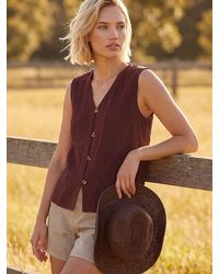 Roman - Crinkle Button Front Blouse - Lyst