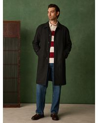 Next - Charcoal Wool Blend Pattern Mac With Cord Collar Coat - Lyst