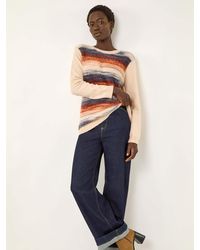 Roman - Fluffy Stripe Knit Jumper - Lyst