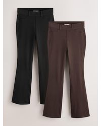 Next - Chocolate Full Length Jersey Denim Bootcut Leggings 2 Pack - Lyst