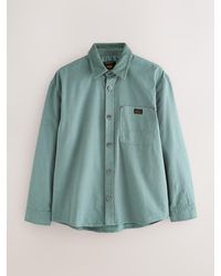 Next - Canvas Cord Collar Shacket Overshirt - Lyst