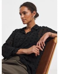 JD Williams - Dobby Sheer Oversized Shirt - Lyst