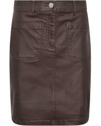M Com - Coated Pocket A-Line Skirt - Lyst