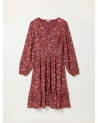 FatFace - Fatface Eden Jacquard Mini Dress - Lyst