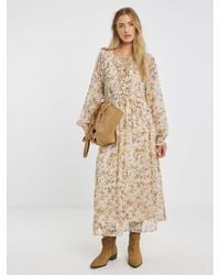 Simply Be - Georgette Frill Maxi Dress - Lyst