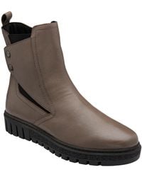 Lotus - Leather Zip-Up Ankle Boots - Lyst