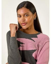 Roman - Floral Hotfix Knit Jumper - Lyst
