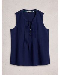 White Stuff - Poppy Linen Blend Top - Lyst
