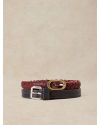 White Stuff - Plain And Plait Belt 2Pk - Lyst