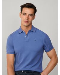Hackett - Embroidered Logo Pique Polo Shirt - Lyst