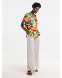 JD Williams - Multi Printed Crinkle Tunic Top - Lyst