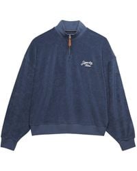 Superdry - Heritage Terry Half Zip Sweat Top - Lyst