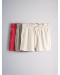The Set - 3 Pack Fold Over Waistband Sweat Shorts - Lyst