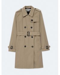 AllSaints - Leonard Double-Breasted Cotton Trench Coat - Lyst