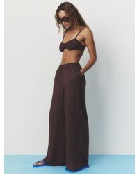 Self - Beach Trousers With Linen - Lyst
