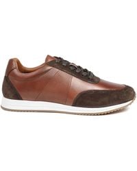 Jones Bootmaker - Salvi Wide Fit Leather Trainers - Lyst