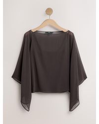 Next - Chocolate Sheer Layer Cape Sleeve Top With Cami - Lyst