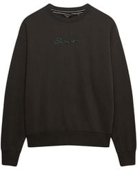 Superdry - Script Brand Loose Crew Neck Sweat Top - Lyst