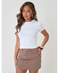 Threadbare - Denim Mini Skirt - Lyst