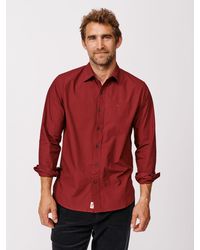 aubi - Chase Poplin 100% Cotton Shirt - Lyst