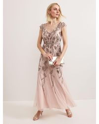 Phase Eight - Evonne Beaded Dress - Lyst