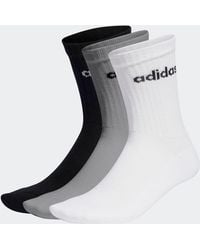 adidas - Linear Crew Cushioned Socks 3 Pack - Lyst