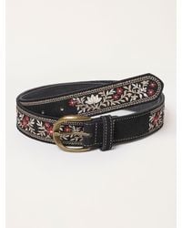 FatFace - Fatface Floral Embroidered Suede Belt - Lyst