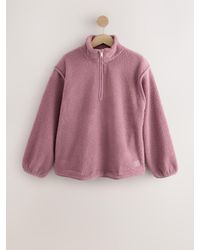 Next - Quarter Zip Borg Jacket - Lyst
