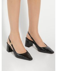 Dune - Contact Slingback-Pumps Mit Blockabsatz Und Brandingeu 36 (Uk 3) - Lyst