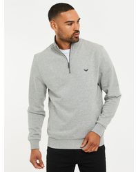 Threadbare - Quarter Zip Neck Sweatshirts 2 Pack - Lyst