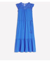 Boden - Juliet Broderie 100% Cotton Midi Dress - Lyst