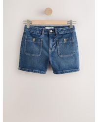 Next - Patch Pocket Mini Shorts - Lyst