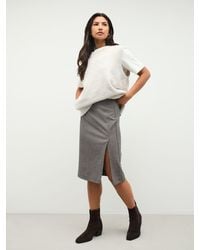 Next - Mini Check Pencil Skirt - Lyst