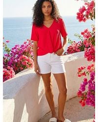 Roman - Petite Textured Twist Hem Top - Lyst