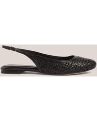 Hobbs - Georgia Woven Leather Flat Slingback - Lyst