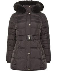 M Com - Petite Belted Glam Coat - Lyst