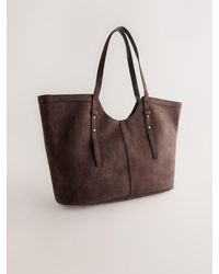 Next - Chocolate Tote Shoulder Bag - Lyst