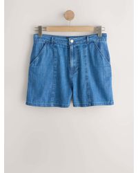 Next - Tailored Denim Shorts - Lyst