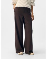 Object - Tailored Wide Leg Stretch Waistband Trousers - Lyst